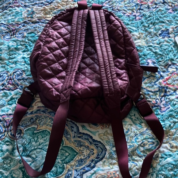 Danskin Quilted Backpack in Rich Purple - Picture 7 of 12